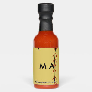 Simple monogram add your name letter man minimal t hot sauces