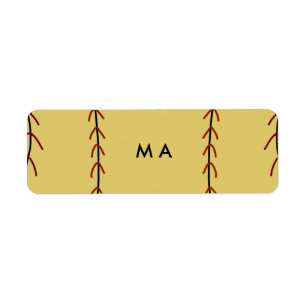 Simple monogram add your name letter man minimal t label