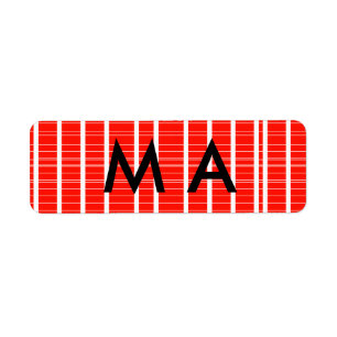 Simple monogram add your name letter man minimal t label