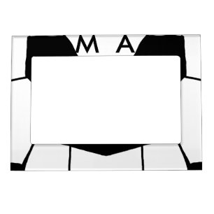 Simple monogram add your name letter man minimal t magnetic frame