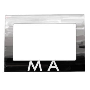 Simple monogram add your name letter man minimal t magnetic frame