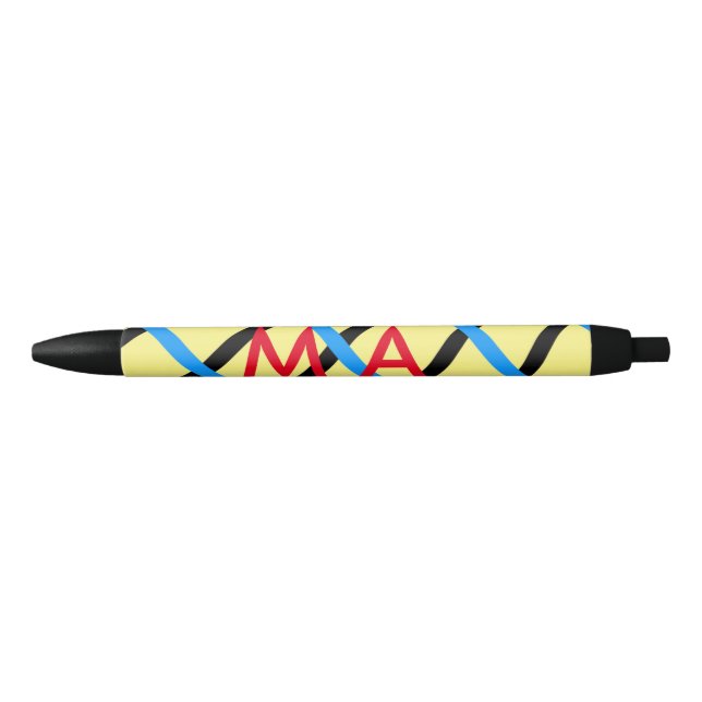 Simple monogram add your name letter man minimal t pen (Front)