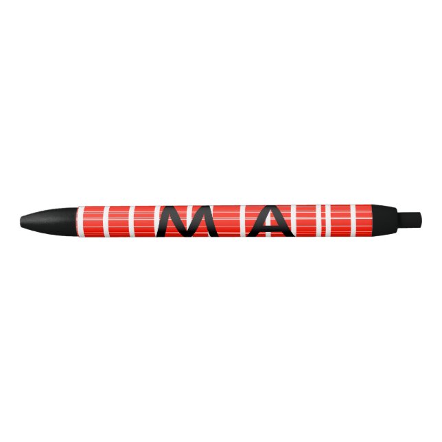 Simple monogram add your name letter man minimal t pen (Front)