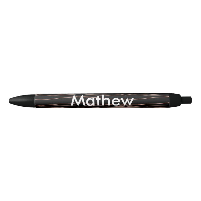 Simple monogram add your name letter man minimal t pen (Front)