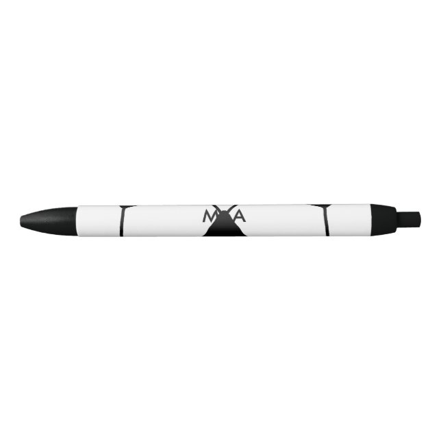 Simple monogram add your name letter man minimal t pen (Front)