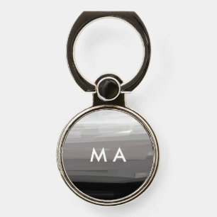 Simple monogram add your name letter man minimal t phone ring stand