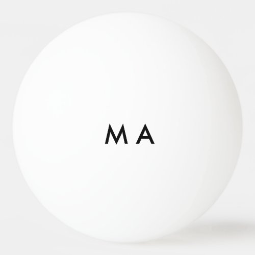 Simple monogram add your name letter man minimal t ping pong ball