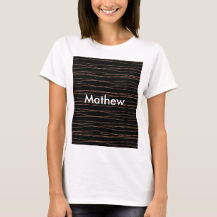 Simple monogram add your name letter man minimal t T-Shirt