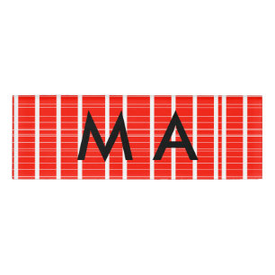 Simple monogram add your name letter man minimal t tag
