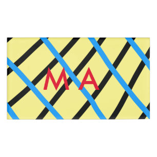 Simple monogram add your name letter man minimal t tag