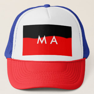 Simple monogram add your name letter man minimal t trucker hat
