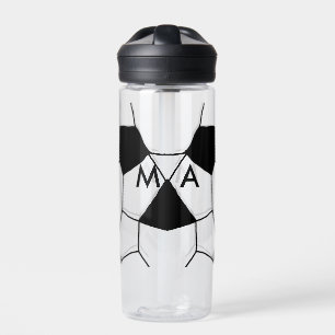 Simple monogram add your name letter man minimal t water bottle