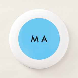 Simple monogram add your name letter man minimal t Wham-O frisbee
