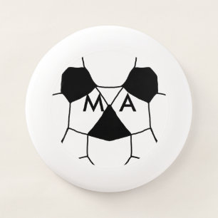 Simple monogram add your name letter man minimal t Wham-O frisbee