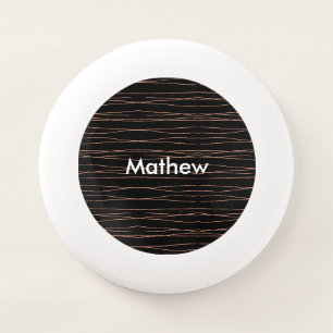 Simple monogram add your name letter man minimal t Wham-O frisbee