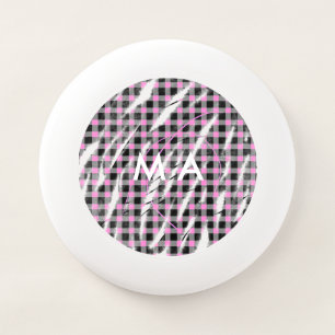 Simple monogram add your name letter man minimal t Wham-O frisbee