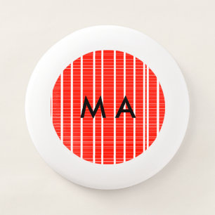 Simple monogram add your name letter man minimal t Wham-O frisbee