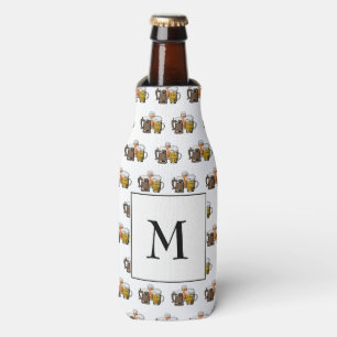 Simple Monogram Beer Bottle Cooler