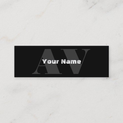 Simple Monogram Business Cards