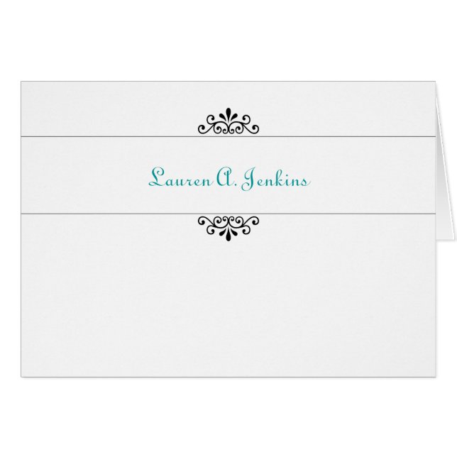Simple Monogram Cards (Front Horizontal)
