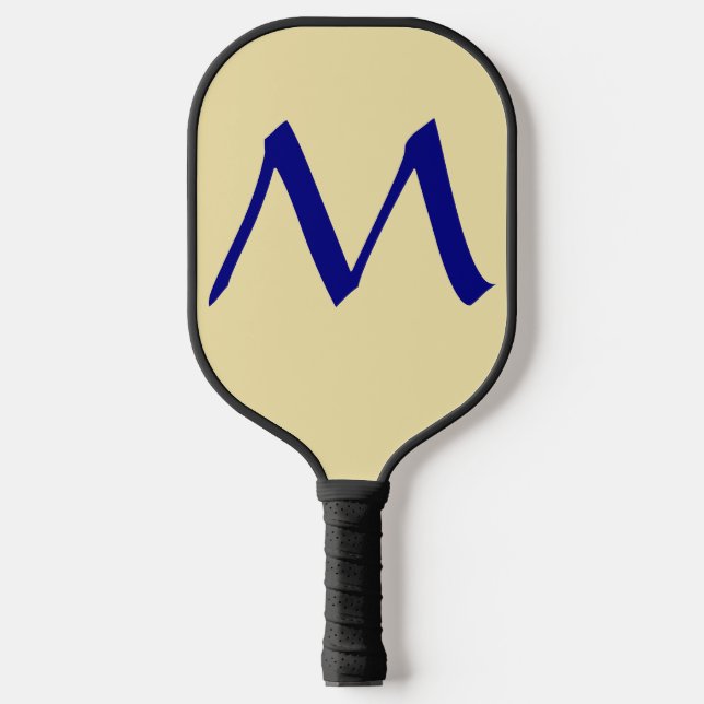 Simple Monogram Custom Carbon Fiber Pickleball Paddle (Front)