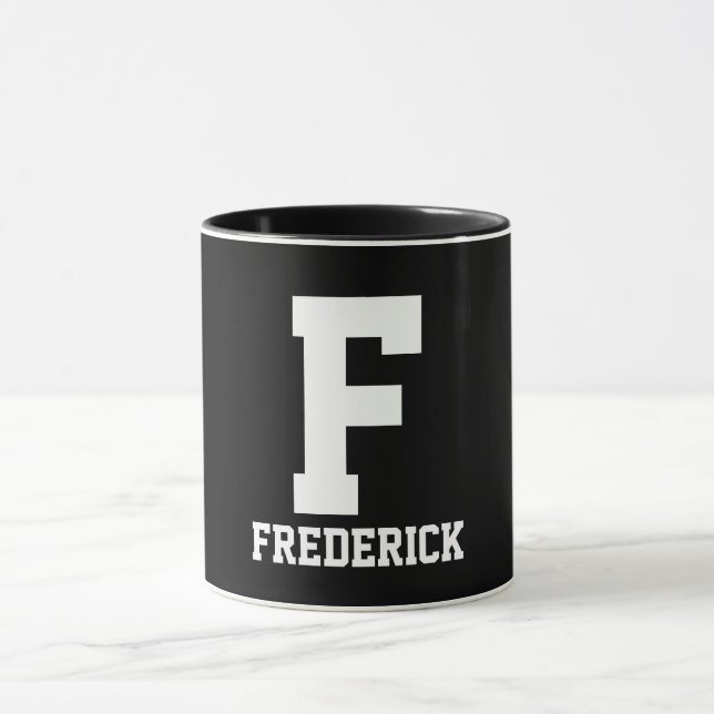 Simple Monogram Design Mug (Center)