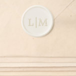 Simple Monogram Elegant Wedding Wax Seal Sticker<br><div class="desc">Elegant wedding wax seal stickers featuring a simple and minimal design with your monogram in a traditional serif font.  A classic design that is great for a formal wedding invitation suite with a modern touch.</div>