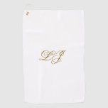 Simple Monogram Golf Towel