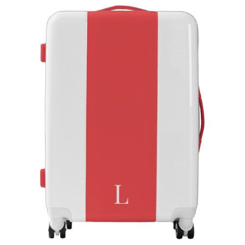 Simple Monogram Initial Luggage