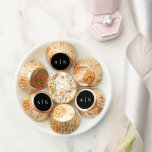 Simple Monogram Initials Black Wedding   Reese's Peanut Butter Cups<br><div class="desc">Can be customized to suit your needs.

// Need help customizing your design? Got other ideas? Feel free to contact me (Zoe) directly.

Optional: Background color and fonts can be changed to match your theme.</div>