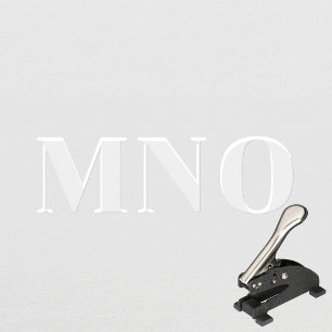 Simple Monogram Initials Embosser