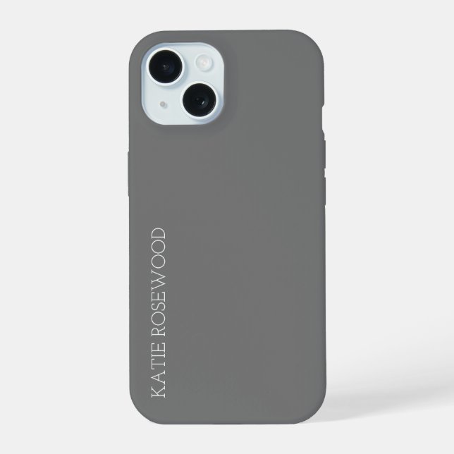 Simple Monogram  Iphone Case (Back)