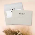 Simple Monogram Light Taupe Beige Pre-Addressed Envelope<br><div class="desc">A minimalist simple envelope in light taupe / beige for your wedding,  save the dates or engagement. Featuring a pre-addressed flap,  a monogram inside and a "kindly deliver to" with a unique script font,  all to match our Olivia collection. More color available in the collection.</div>