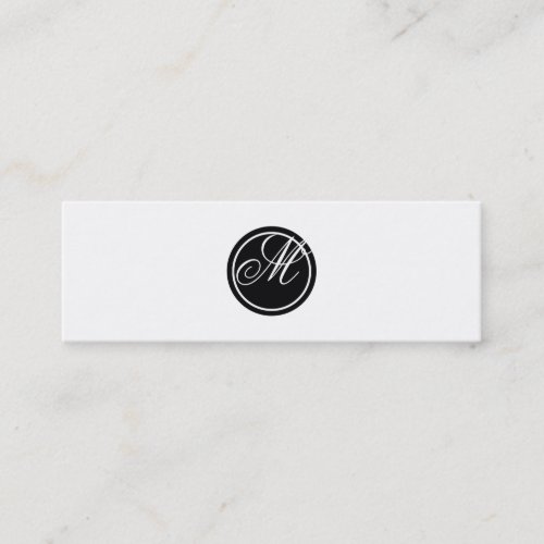 Simple Monogram Business Cards