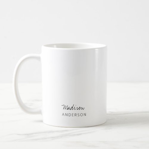 Simple Monogram Minimal Mug