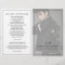 Simple Monogram Modern Funeral Program