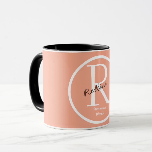 SImple monogram Mug (Front Left)