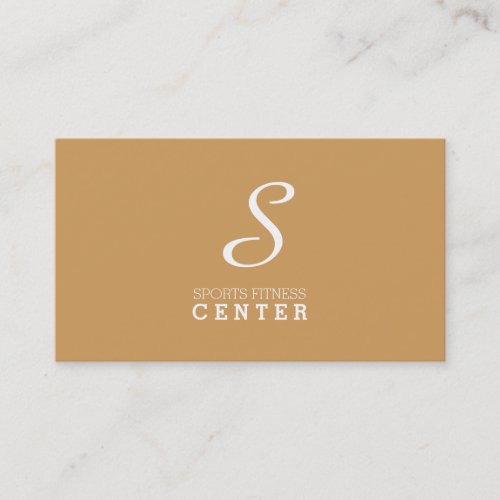 Simple Monogram peanut butter Business Card