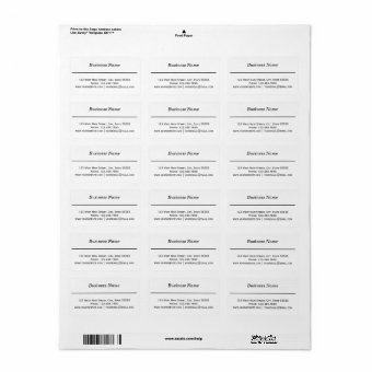 Simple Monogram Return Label | Zazzle