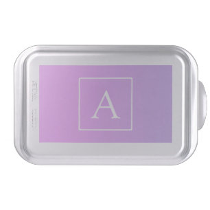 Simple Monogram   Subtle Pink/Purple Ombre Cake Pan