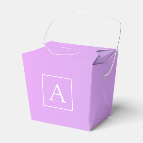 Simple Monogram  Subtle PinkPurple Ombre Favor Boxes