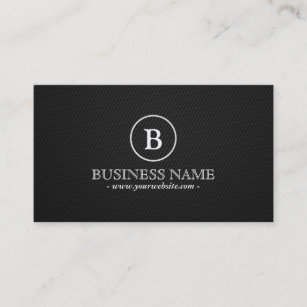 Simple Monogram Talent Agent Business Card