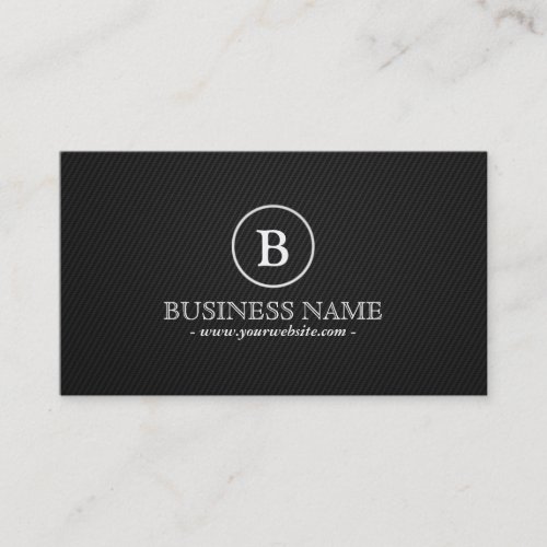 Simple Monogram Talent Agent Business Card