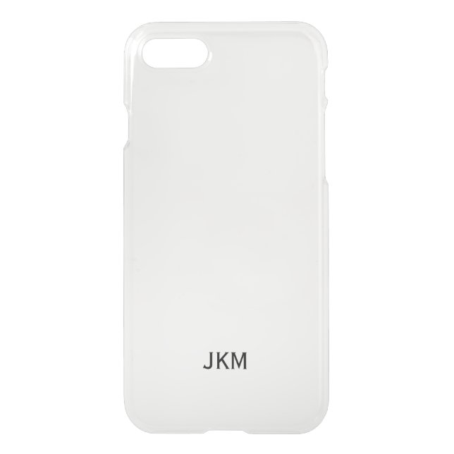 Simple Monogram Uncommon iPhone Case (Back)
