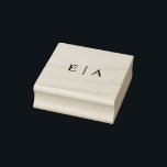 Simple Monogram Wedding Logo Initials Rubber Stamp<br><div class="desc">Simple Monogram Wedding Logo Initials rubber stamp</div>