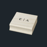 Simple Monogram Wedding Logo Initials Rubber Stamp<br><div class="desc">Simple Monogram Wedding Logo Initials rubber stamp</div>