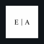 Simple Monogram Wedding Logo Initials Self-inking Stamp<br><div class="desc">Simple Monogram self-inking stamp</div>
