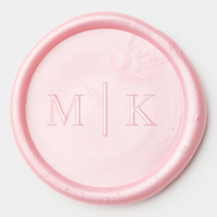 Simple Monogram Wedding Wax Seal Sticker