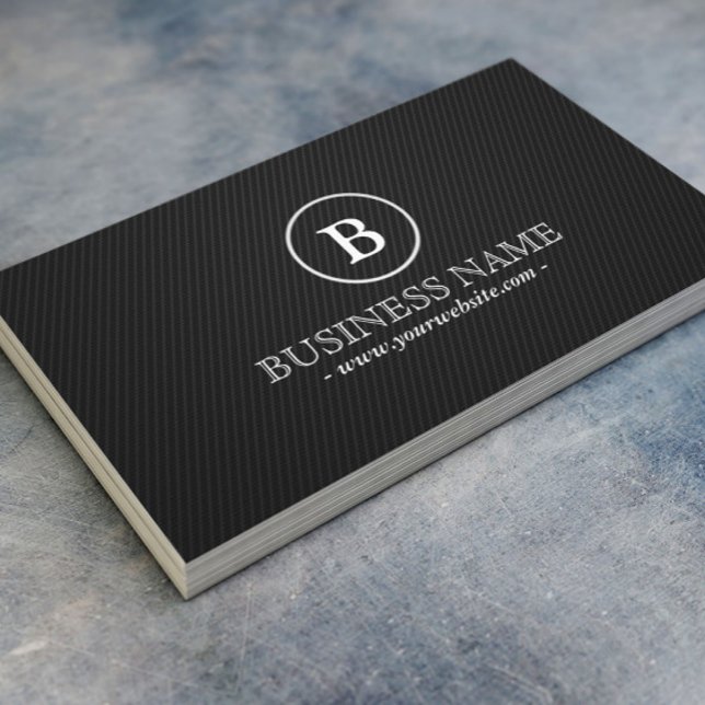 Simple Monogram Wine Guide Business Card (Creator Uploaded)