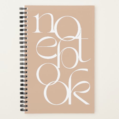 Simple Monogrammed Modern Minimalistic  Notebook